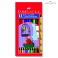 Faber Castell - Цветни моливи 12 цвята Black 115808 Faber Castell - Цветни моливи 12 цвята Black 115808